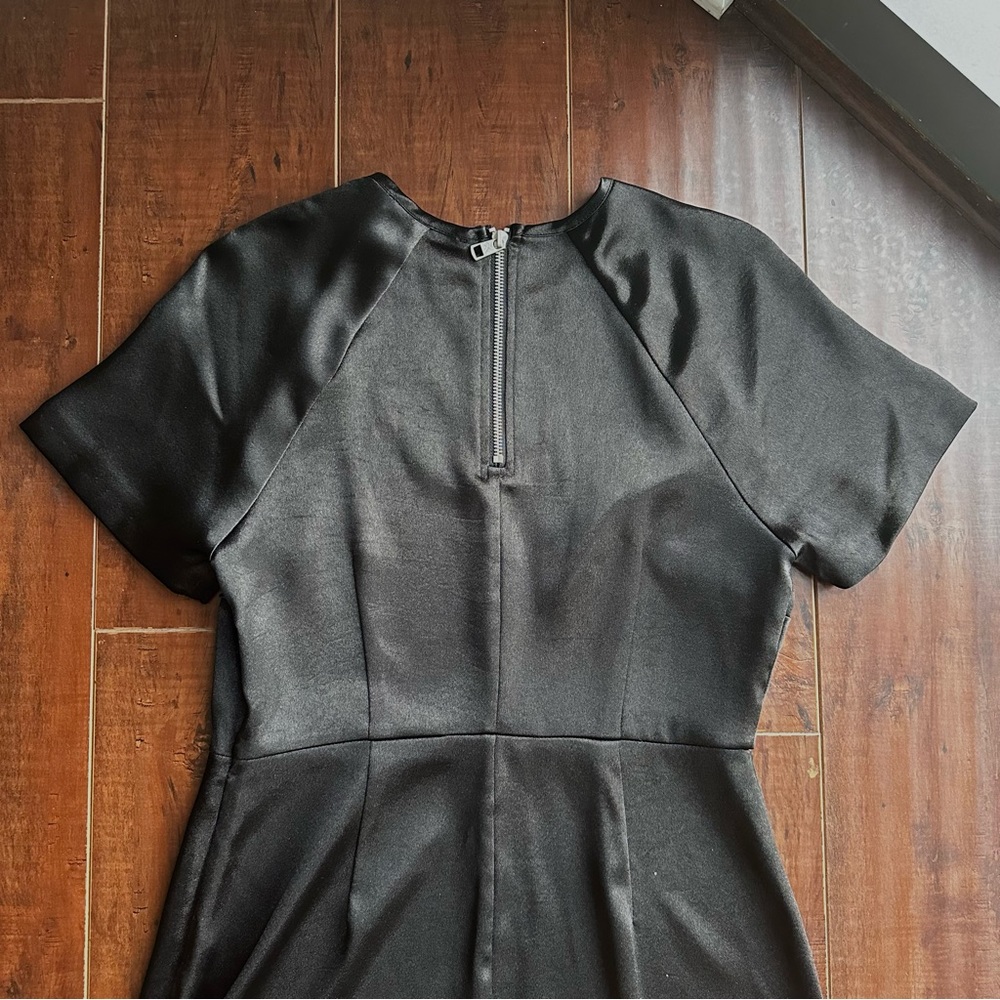 CALVIN KLEIN JEANS Maxi Slip Black Dress Sz MED - Picture 7 of 9